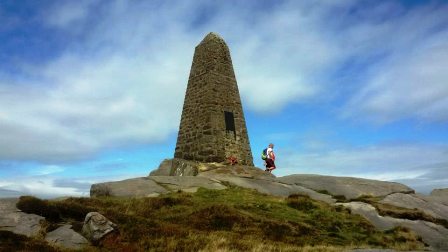 Obelisk on the summit of Cracoe Fell