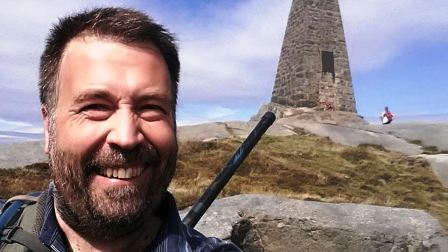 Tom M1EYP on Cracoe Fell summit