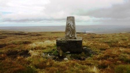 Trig point on Burnhope Seat