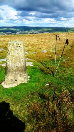 Top of Leach trig point