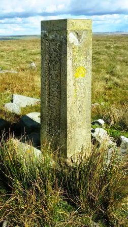 Top of Leach memorial stone