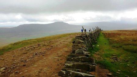 Looking back across towards Ingleborough