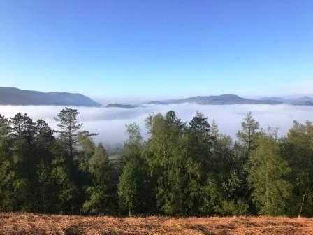 Mist filled valley