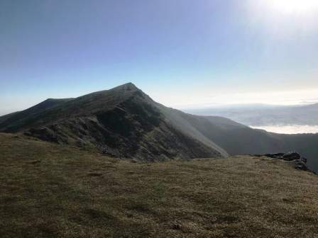 Approaching the summit