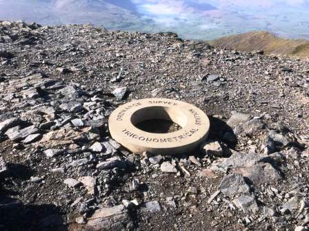 The official summit marker