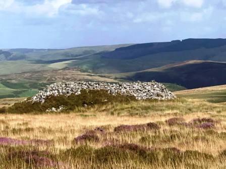 Large cairn on the slopes