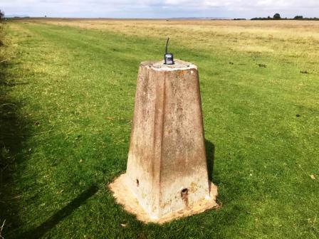 Trig point on Cleeve Hill