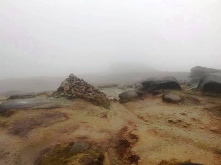 Cairn close to Kinder Low