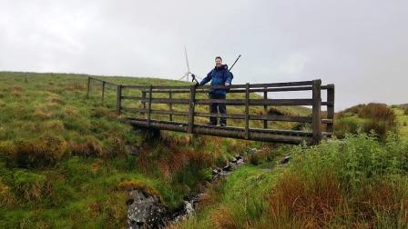 Getting close to the wide summit plateau