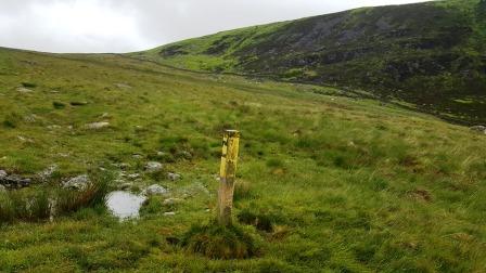 Nearing the saddle between Y Llethr and Moelfre