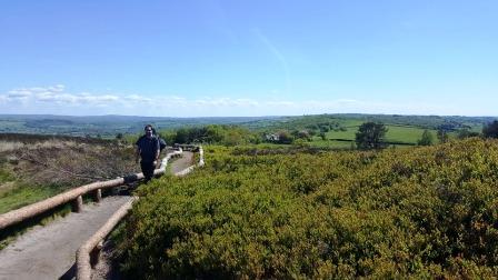 Tom M1EYP approaching the summit