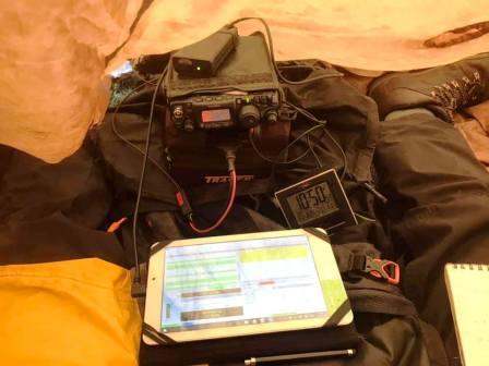 Operating inside bothy bag