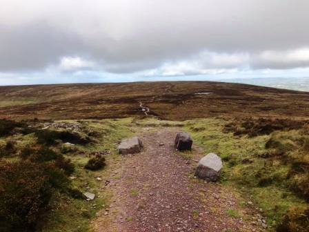 Walking back down towards Hay Bluff