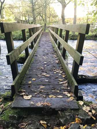 Footbridge over the river