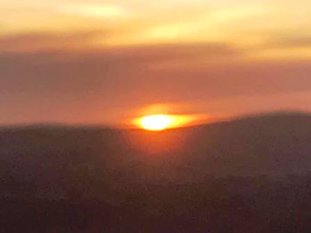 Sunrise over The Roaches