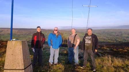 Macclesfield club members - Adie M0PAI, Greg M0TXX, Damo M7TUX & Chris M0VWT