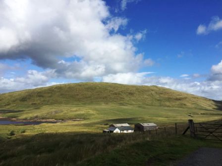 Looking across to Banc Llechwedd-mawr