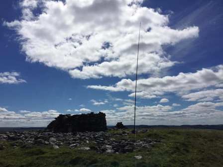 SOTA Pole mast at the summit