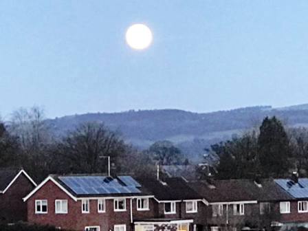 Supermoon over the Weston