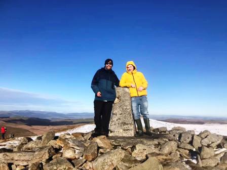 Tom & Liam at the summit