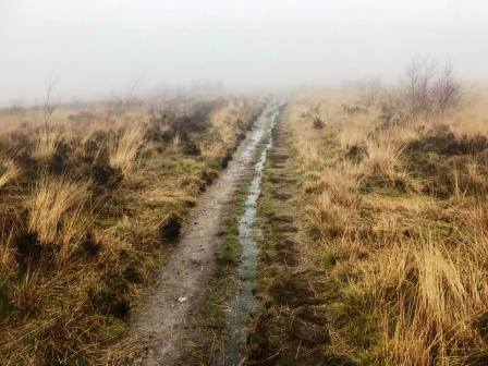 Path up a very bleak Gun!