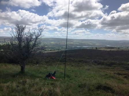 17m groundplane antenna on Gun