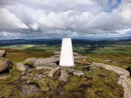 Trig point on Boulsworth Hill