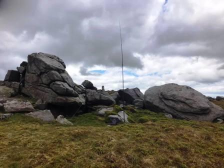 Rocks and trig point