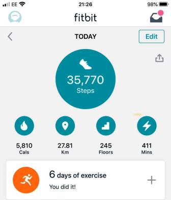 Lots of steps today!