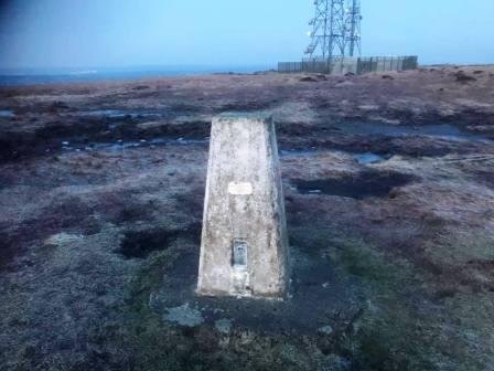 Trigpoint on Winter Hill