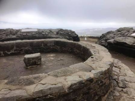 View East over the trig point from Jubilee Tower