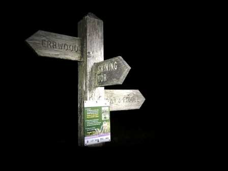 Waypost on Shining Tor