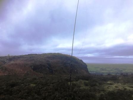 SOTA Pole and 20m groundplane