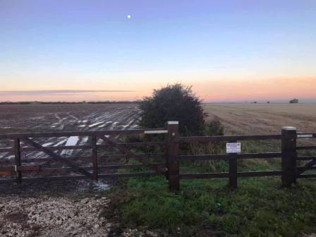 Huge summit plateau of Bishop Wilton Wold