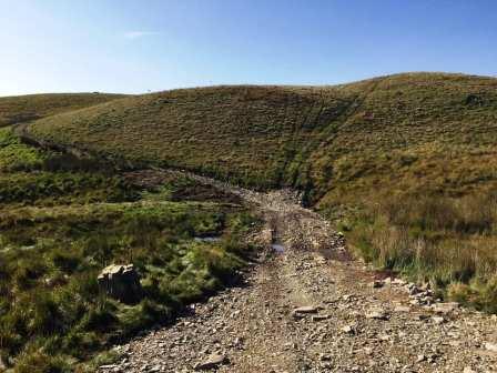 The track gradually gaining height