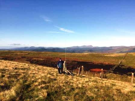 Tom MW1EYP/P with antenna