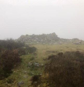 Summit cairn/shelter