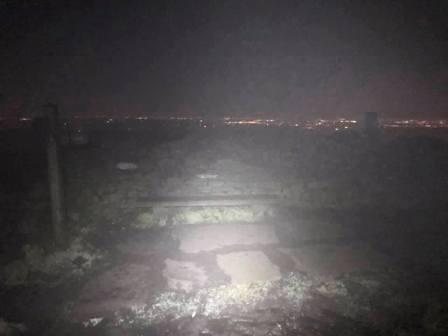 Manchester, as viewed from a foggy Shining Tor at 3am!