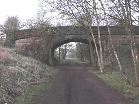 Heading down the disused line towards Rudyard