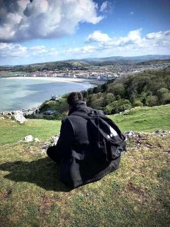 Liam overlooking Llandudno