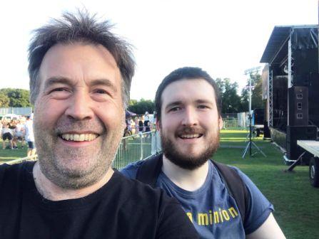 On the festival site
