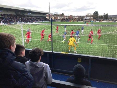 Goalmouth action at the Star Lane End
