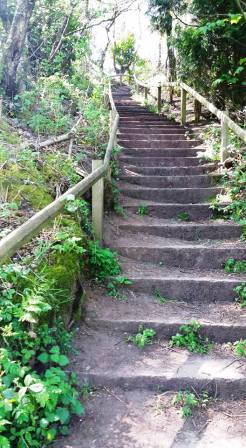 The staircase up towards Cloud summit