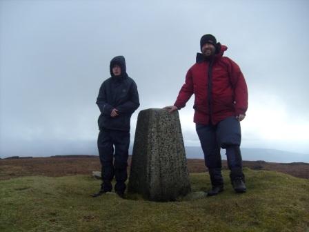 Jimmy & Tom on the summit of Knocklayd