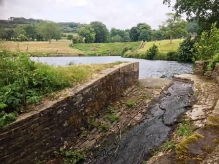 First of a couple of small reservoirs above Lark Hall