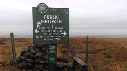 Not my usual route leaving Shining Tor