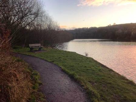 Footpath beside Sutton Reservoir