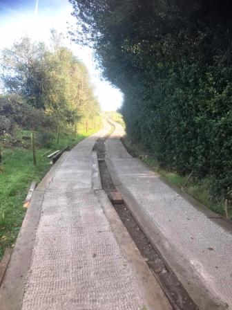 Concrete road up Croker Hill