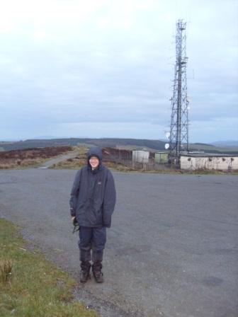 Jimmy, with the transmitter behind