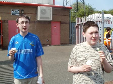 Ice cream at Whaddon Road